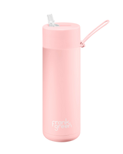 Frank Green Ceramic Reusable Bottle - Blushed - 20oz/595ml | Pink Lemonade